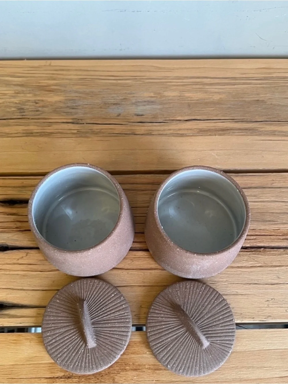 Magenta Citrine Spice Jars or Cream and sugar Jars (NIB)